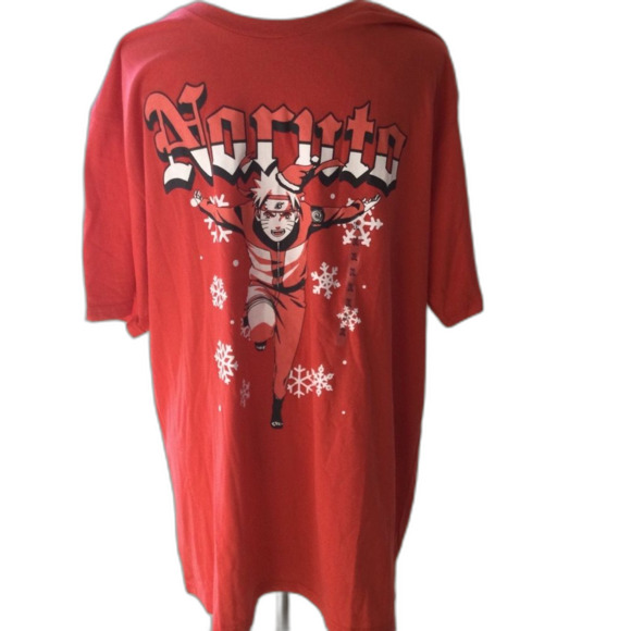 Naruto Shippuden T-Shirt Men’s Size 2X Color Red Anime Graphic NWT - Picture 1 of 7